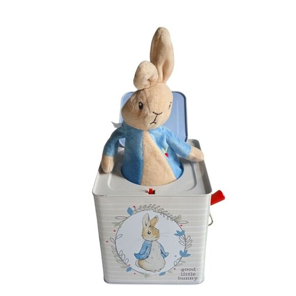 COPY - Peter Rabbit Jack In The Box Beatrix Potter Music Metal w/Pop-Up Plush B… - Picture 1 of 11